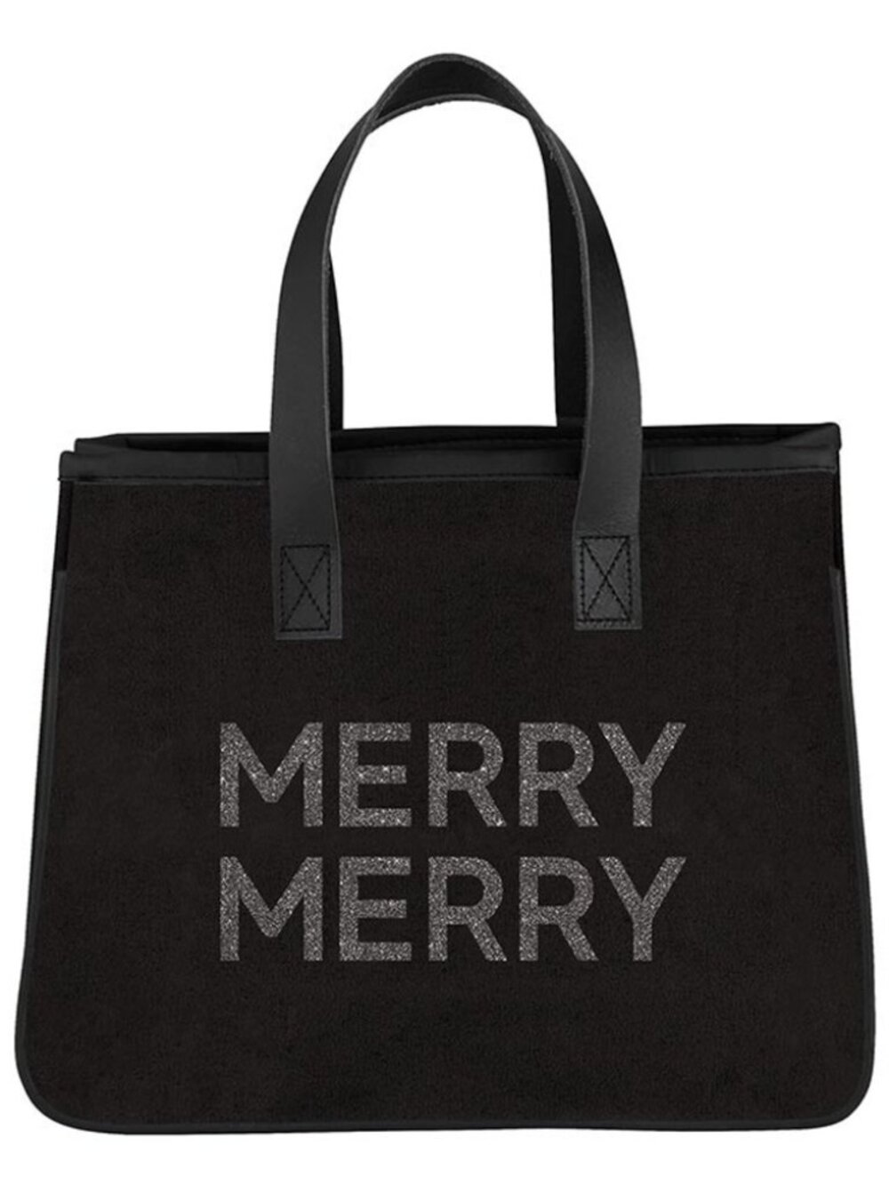 Black Mini Canvas Tote - MERRY MERRY/NWT